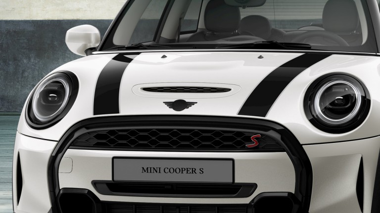 MINI Electric 3 portes – Bande de capot sport - Jet Black
